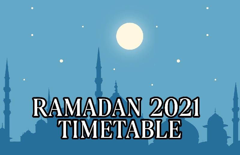 Ramzan 2021 Timetable India
